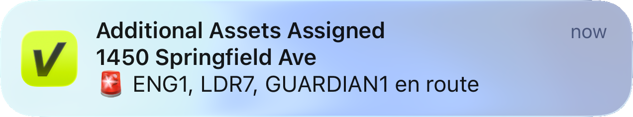 Push notification — task update